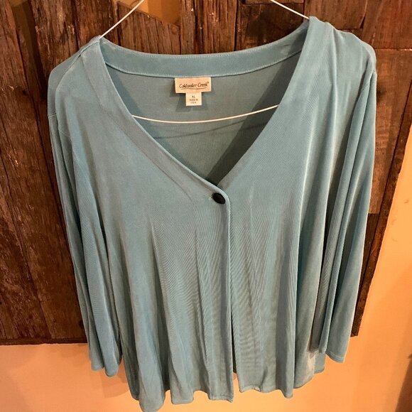 Coldwater Creek Jackets & Blazers - Coldwater Creek Blue Jacket Size XL